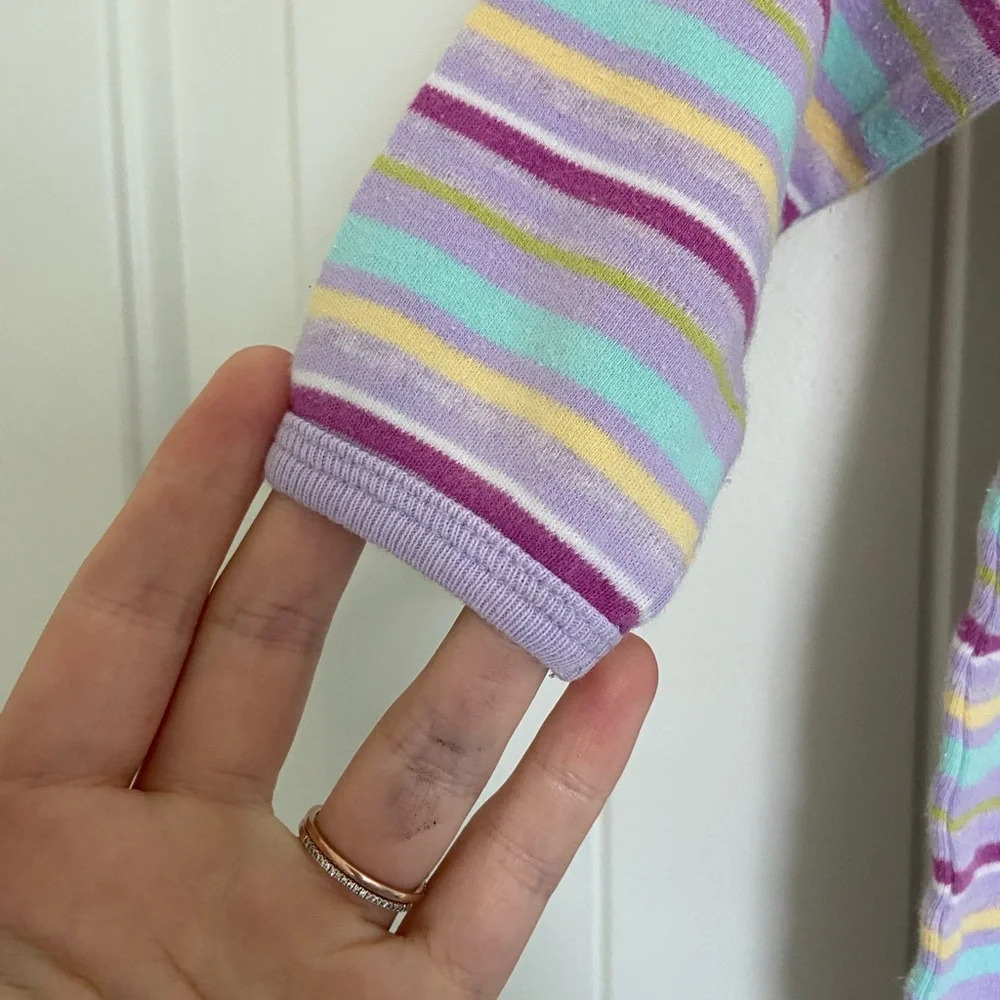Vintage Miniwear baby‎ girl’s striped onesie — 12 months - Picture 2 of 6
